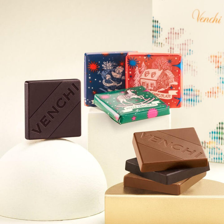 Venchi – Granblend-Weihnachtskollektion Sortiert, 1 Kg – Pralinen Weihnachtsgrafik – Platzhalter – Geschenkidee – Glutenfrei