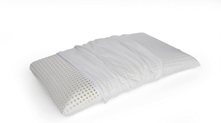 Talamo Italia Set de 2 perne pentru pat, 100% Made in Italy, pernă detașabilă "săpun" din spumă de memorie perforată, hipoalergenică și respirabilă, 70X40Xh16 Cm