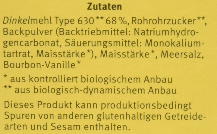 Demeter Bauck Hof Bio Dinkel Waffeln, 200 G