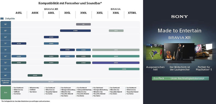 Sony BRAVIA XR, XR-48A90K, 48 Zoll Fernseher, OLED, 4K HDR 120Hz, Google , Smart TV, Works with Alexa, Mit Exklusiven Ps5-Features, HDMI 2.1, Gaming-Menü Mit ALLM + VRR, 24 + 12M Garantie