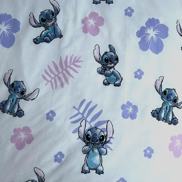2-Teilige Kinder-Bettwäsche Lilo and Stitch, 100 % Baumwolle, Bettbezug 140 Cm X 200 Cm + 1 Kissenbezug 50 X 70 Cm