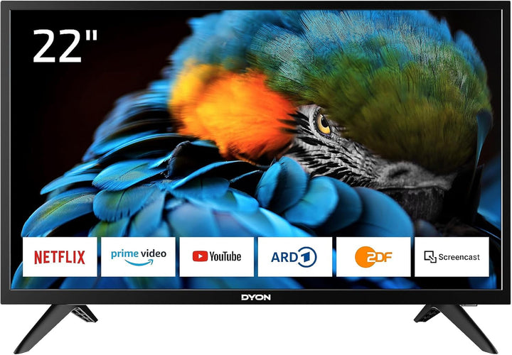DYON Smart 43 VX 108 Cm (43 Zoll) Fernseher (Full-Hd Smart TV, HD Triple Tuner (DVB-C/-S2/-T2), App Store, Prime Video, Netflix, Youtube, DAZN, Disney+) [Mod. 2022], Schwarz