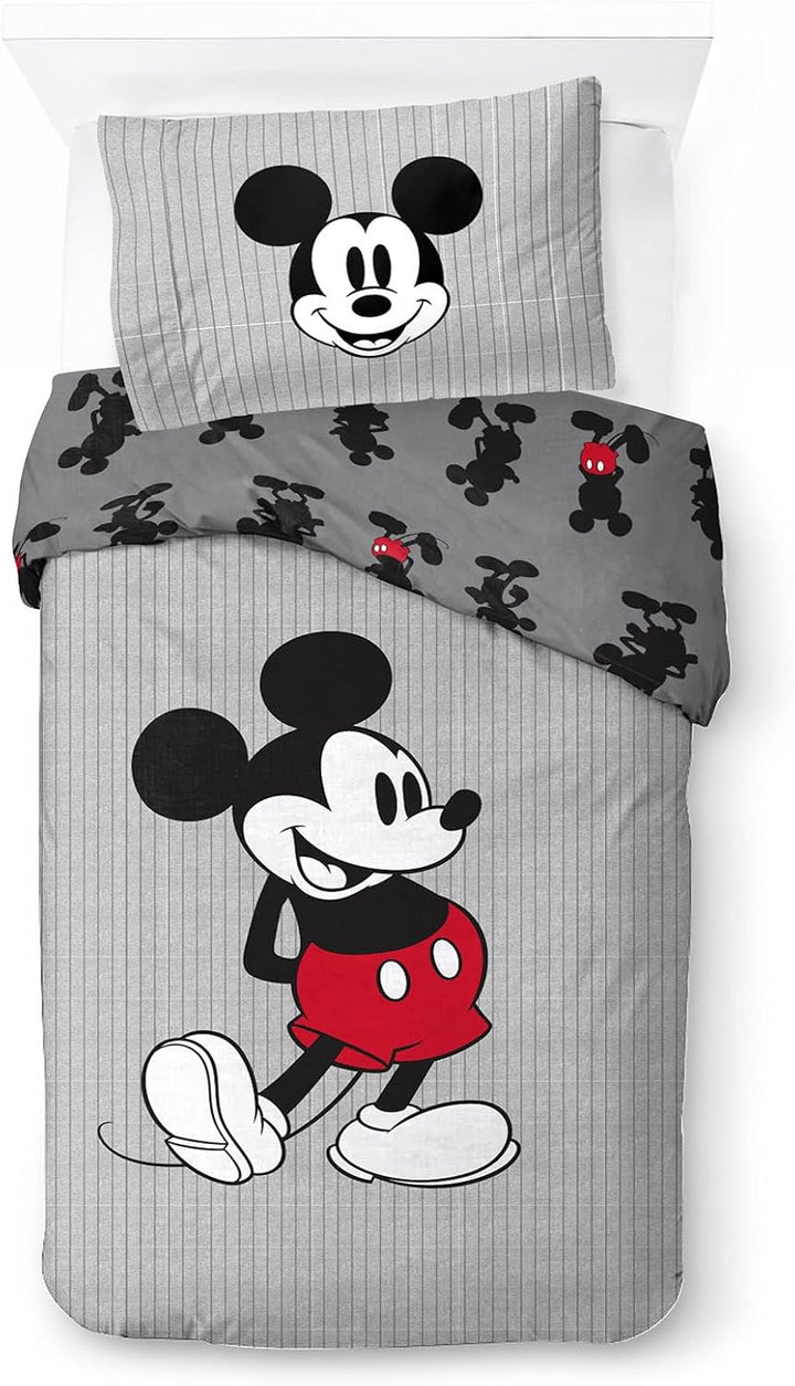 Jay Franco Disney Lilo Und Stitch Blumige Bettwäsche Für Eine Person – Kinderbettwäsche Set Inklusive 50 X 70 Cm Kopfkissenbezug, Maschinenwaschbare Baumwollbettwäsche