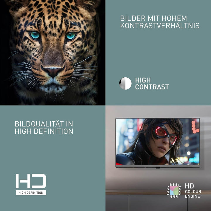 Panasonic TB-24S40AEZ, S40 Serie 24 Zoll HD LED Smart TV, 2024, Tivo, Google- Und Alexa-Sprachsteuerung, Gaming-Modus, Media Player, HDR, HDMI, WLAN, Für EIN Außergewöhnliches Visuelles Erlebnis