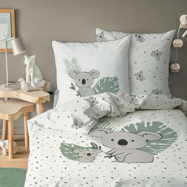 Kinder Bettwäsche Set 135X200 80X80 Cm · Koala, Weich, Hochwertig & Hautfreundlich - Bettwäsche Für Mädchen, Jungen · 100% Baumwolle