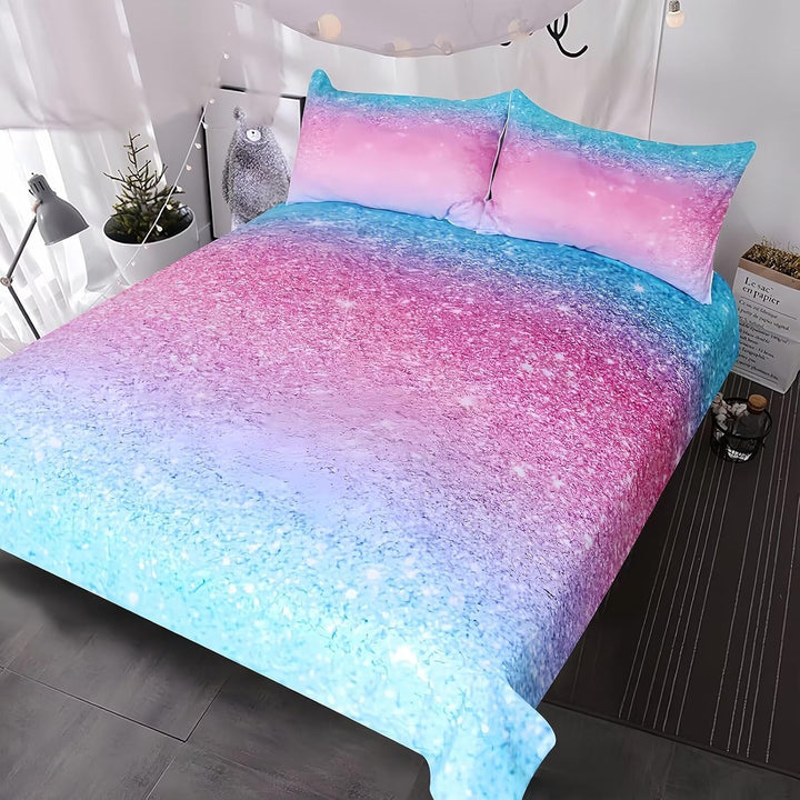 Kids Mädchen Cute Katze Kitty Katzenmotiv Bettwäsche Kinder Katzenbettwäsche Kinderbettwäsche Bed Duvet Cover Bedding Set 135×200Cm