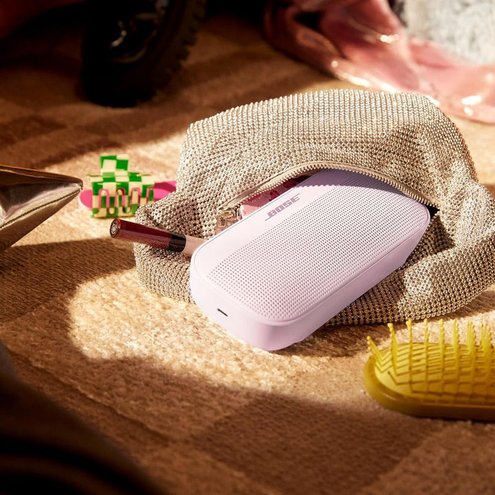 Difuzor Bluetooth portabil Bose Soundlink Flex (Gen. 2), difuzor portabil pentru exterior cu sunet natural, durată de viață a bateriei de până la 12 ani, rezistent la praf și la apă, roz blush - ediție limitată