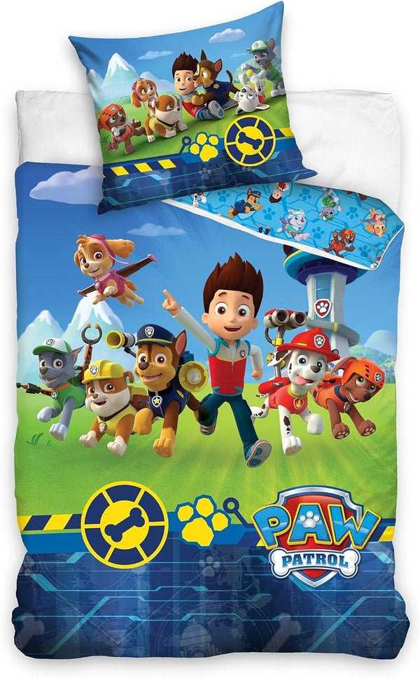 Paw Patrol Bettwäsche Bettbezug 135X200 80X80 Baumwolle
