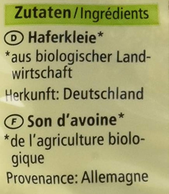 Tărâțe organice de ovăz cu germeni, 500 grame