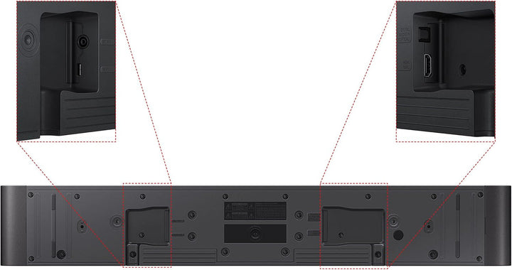Samsung HW-S56B 3.0-Kanal S-Soundbar (Deutsches Modell), Kabelloses Dolby Atmos 5.0 / DTS Virtual:X, Q-Symphony, Eingebauter Center Speaker [2022]