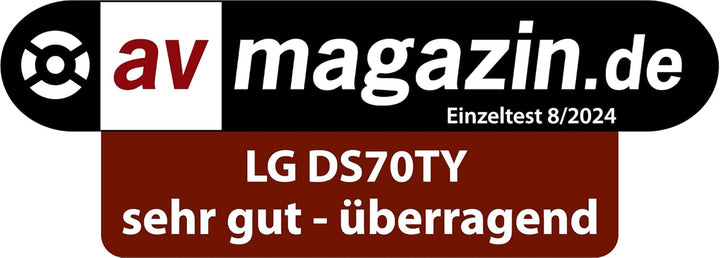 LG DS70TY 3.1.1 Dolby Atmos Soundbar (400W) Mit Kabellosem Subwoofer (Earc, HDMI, Optisch, Bluetooth) [2024], Schwarz