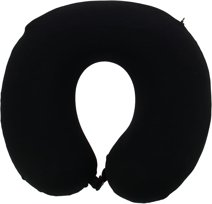 Kine Travel 169803 Pernă de gât cu gel, pernă de călătorie ergonomică, aprobată de fizioterapeut, negru și albastru