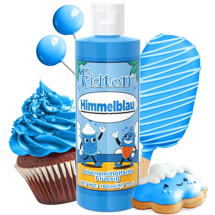 Lebensmittelfarbe Gel - Fidton 12 Farben Hochkonzentrierte Lebensmittelfarben, Food Coloring Set Für Lebensmittel Farben, Fondant, Essbare Tortendeko, Eier Färben, Backen, Glasur, Makronen - 6 Ml