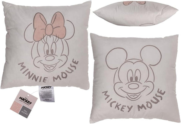 Pernă decorativă Out of the Blue, Disney, Minnie & Mickey 40 X 40 cm, capac: 100% bumbac, umplutură: 100% poliester