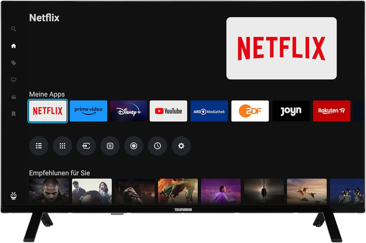 Telefunken Fernseher 32 Zoll Smart TV Powered by Tivo (Full HD, HDR, Triple-Tuner, 6 Monate HD+ Inkl.) XF32TO750S