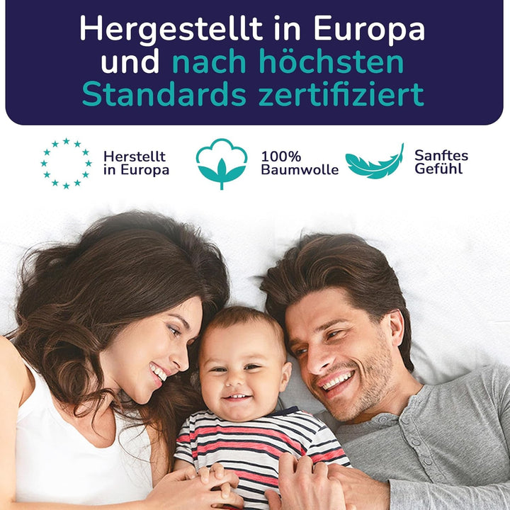 Set de 2 perne pentru susținerea gâtului 40X60-13Cm - Pernă ergonomică de dormit pentru gât și umeri, certificată Oeko-Tex