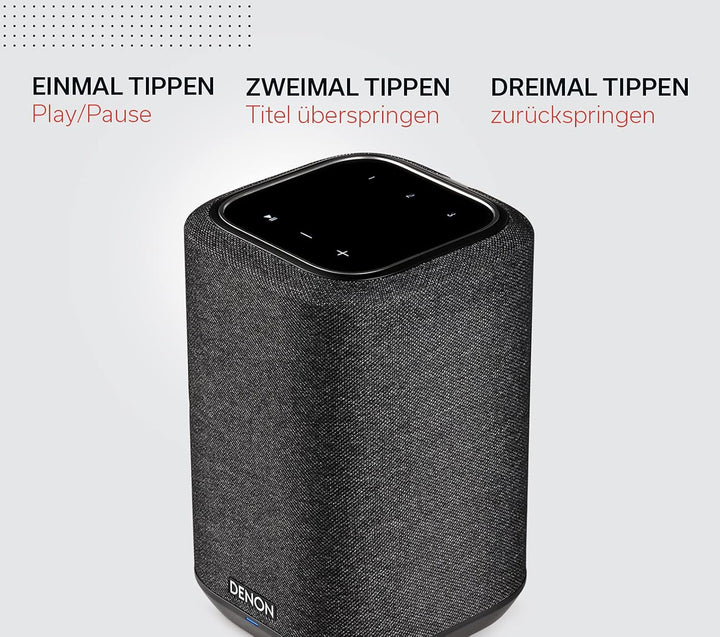 Denon Home 150 difuzor multiroom, difuzor hi-fi cu HEOS Built-In, Alexa integrat, WLAN, Bluetooth, USB, Airplay 2, Hi-Res Audio, negru