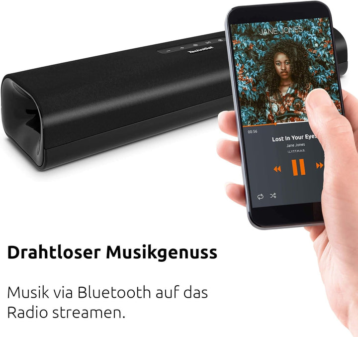 Technisat AUDIOMASTER SL 450 – Soundbar Mit Bluethooth (30 Watt, Usb-Anschluss, HDMI, HDMI ARC, 2.0 Kanal, Auxin, Audio Eingang Optisch, Fernbedienung) Schwarz