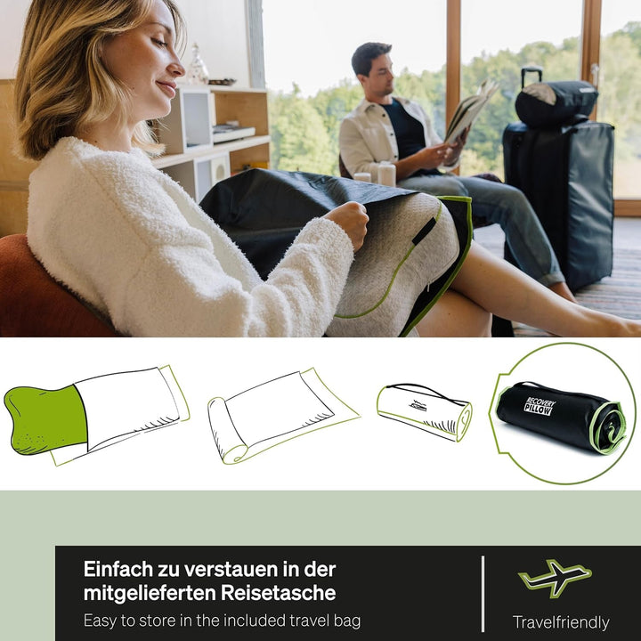 BLACKROLL® Recovery Pillow Set Jersey, Orthopädisches HWS Nackenkissen Aus Memory-Foam - Made in Germany