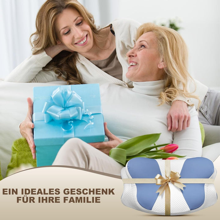 Pernă ergonomică pentru dormit lateral - Pernă pentru gât Pernă de sprijin pentru gât și dureri de umăr, pernă ortopedică de sprijin pentru gât din spumă de memorie pentru stomac, spate și dormit lateral cu suport pentru gât