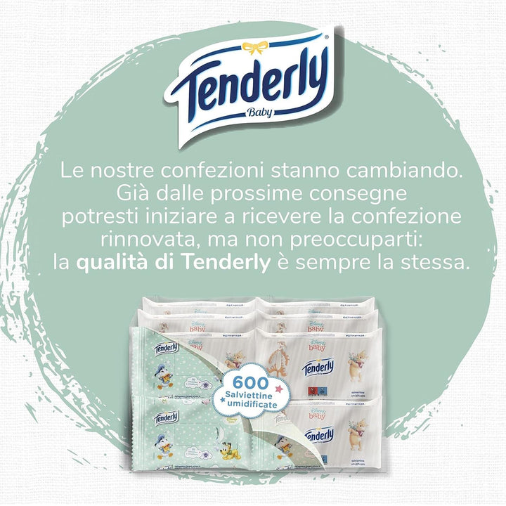Baby Disney Wipes, 50 Weiche Feuchttücher, Ideal Für Die Tägliche Baby-Reinigung, Mit Disney-Figuren, Made in Italy, Dermatologisch Getestet