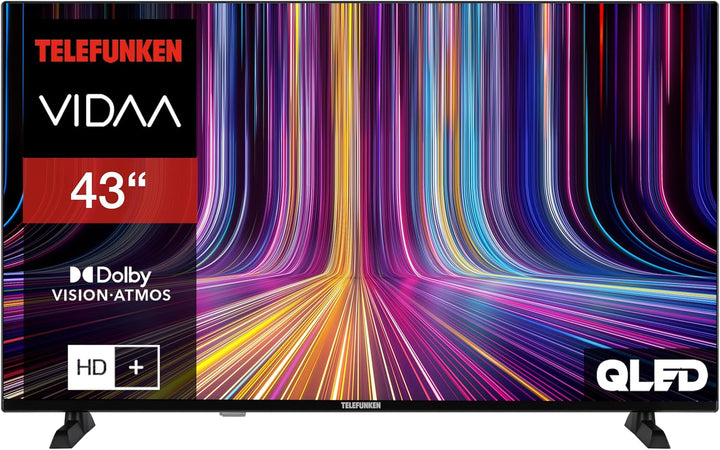 Telefunken XH32N750M Fernseher 32 Zoll Hd-Ready LED TV Mit 80 Cm Bildschirmdiagonale Und Integriertem Triple-Tuner, Schwarz