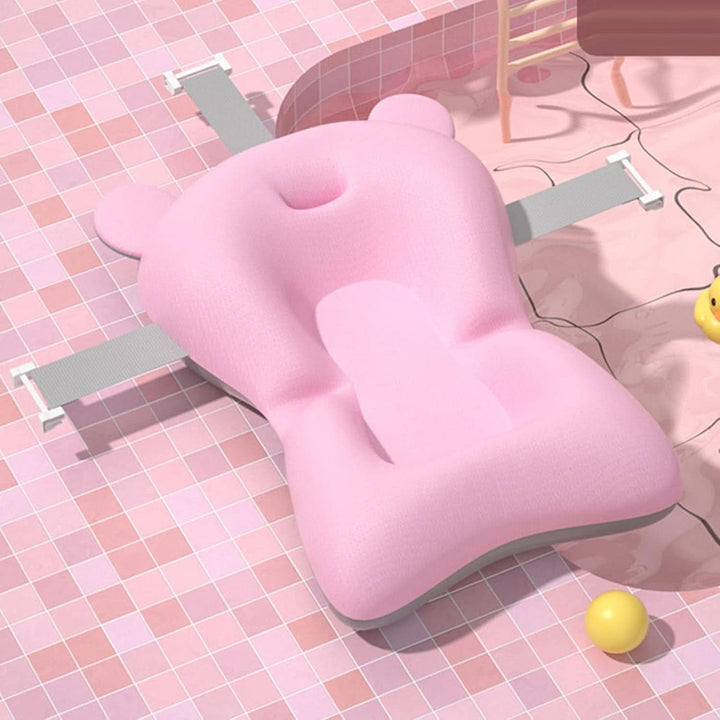 Baby Bad Stützkissen, Baby Bad Aufhängungs Pad Verhindert Rutschen, Weich, Schnell Trocknend, Verstellbar, Leicht, Baby Bad Kissen Pad Für Neugeborene(Rosa)