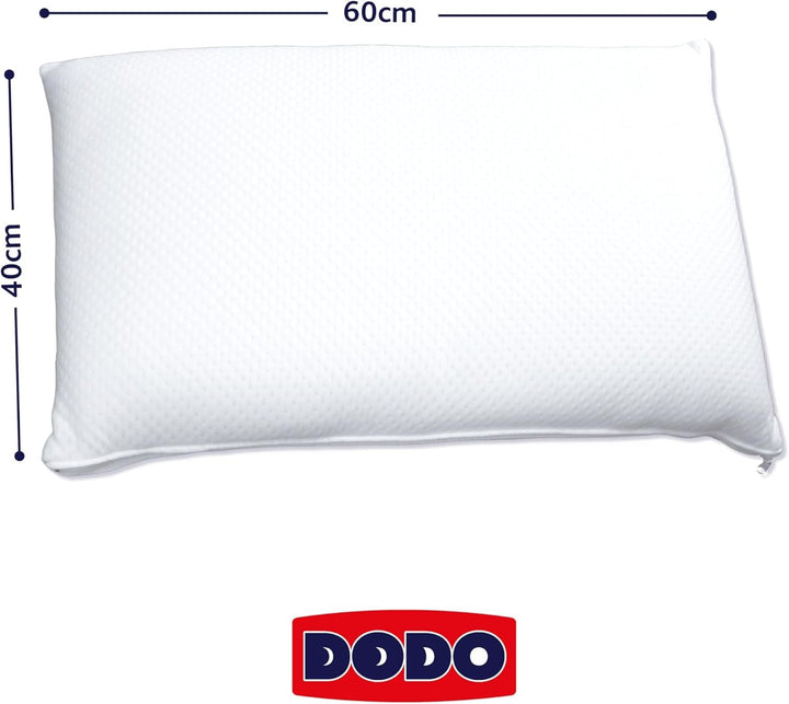 DODO pernă, bloc din spumă viscoelastică, alb, 1 unitate (Lot De 1)