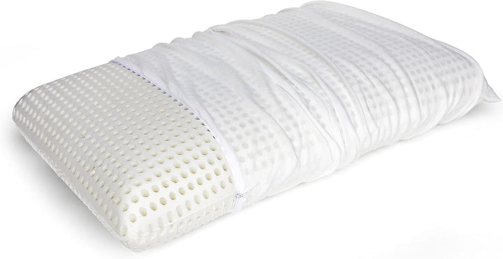 Talamo Italia Set de 2 perne pentru pat, 100% Made in Italy, pernă detașabilă "săpun" din spumă de memorie perforată, hipoalergenică și respirabilă, 70X40Xh16 Cm