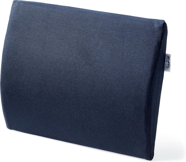 Pernă lombară TEMPUR Transit spumă cu memorie, pernă lombară ergonomică pentru călătorii și acasă, 30 X 25 cm, albastru